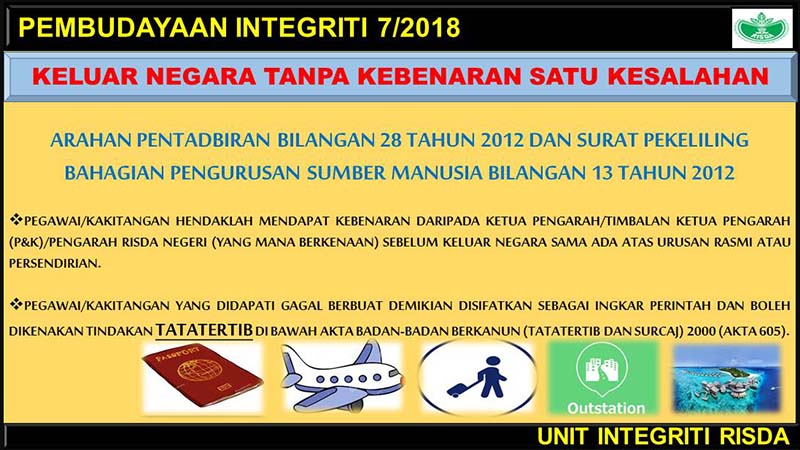 pembudayaan integriti 7 2018